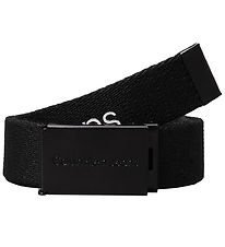 Calvin Klein Bælte - Canvas Logo - Ck Black