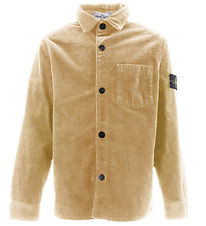 Stone Island Overshirt - Fløjl - Natural Beige