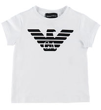 Emporio Armani T-shirt - Hvid m. Sort