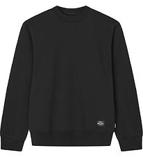 Mads Nørgaard Sweatshirt - Light Terry Solo - Sort