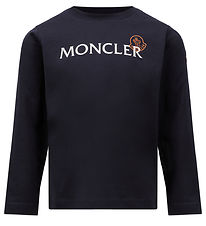 Moncler Bluse - Medium Blue m. Hvid
