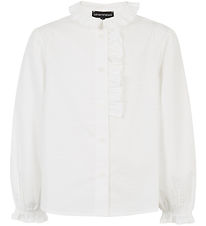 Emporio Armani Skjorte - Hvid m. Print