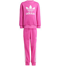 adidas Originals Sweatsæt - Trefoil Crew SE - Pink
