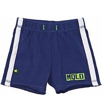 Molo Shorts - Marinebl m. Neongrn