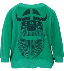 Danefæ Velour Sweatshirt - Grøn m. Erik