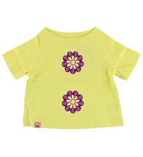 AlbaBaby T-shirt - Gul m. Blomst