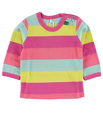 Freds World Bluse - Gul/Pink/Mint Stribet