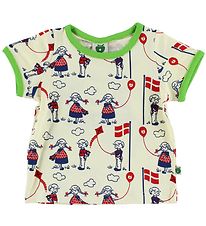 Småfolk T-shirt - Creme m. Fødselsdag