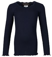 Rosemunde Bluse - Navy m. Blonder