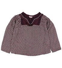 Noa Noa miniature Bluse - Bordeaux m. Prikker