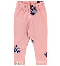 AlbaBaby Leggings - Rosa m. Hjerter