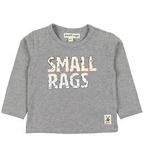 Small Rags Bluse - Grmeleret m. Print