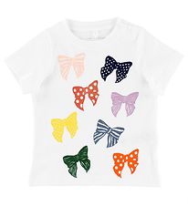 Stella McCartney Kids T-shirt - Hvid m. Sløjfer