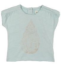 Small Rags T-shirt - Lys Bl m. Glitter