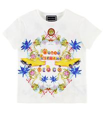 Young Versace T-shirt - Hvid m. Biler/Farver
