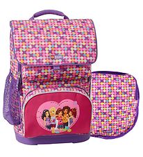 Lego Skoletaske m. Gymnastiktaske - LWOptimo - Friends - Confett Lego Skoletaske m. Gymnastiktaske - LWOptimo - Friends - Confett
