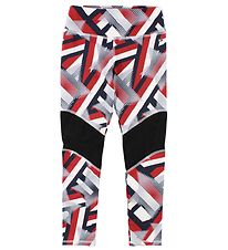 Tommy Hilfiger Leggings - Rd/Navymnstret m. Stjerner