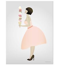Vissevasse Plakat - 30x40 - Ice Cream Lady