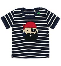 Freds World T-shirt - Navystribet m. Pirat