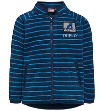 Lego Duplo Fleece Cardigan - Saander 112 - Navy/Blåstribet Lego Duplo Fleece Cardigan - Saander 112 - Navy/Blåstribet