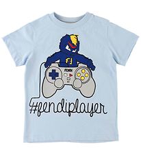 Fendi Kids T-shirt - Lyseblå m. FendiRumi