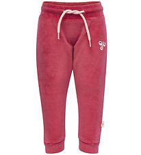 Hummel Bukser - Velour - Mrk Rosa