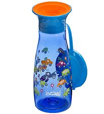 Wow Cup Drikkedunk - Mini - 350 ml - Blå m. Biler
