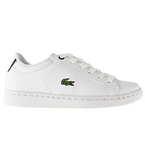 Lacoste Sko - Carnaby - Hvid/Navy m. Snre