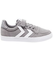 Hummel Sko - HMLSlimmer Stadil Low Jr - Frost Grey