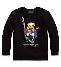 Polo Ralph Lauren Sweatshirt - Classics IV - Sort m. Bamse Polo Ralph Lauren Sweatshirt - Classics IV - Sort m. Bamse