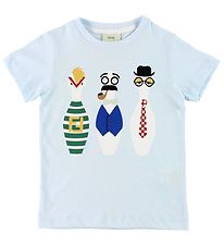 Fendi Kids T-shirt - Lysebl m. Kegler