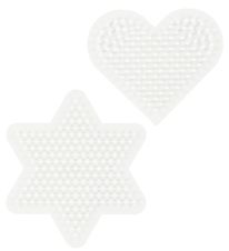 Hama Midi Perleplader - 2-pak - Hjerte & Stjerne