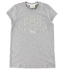 Fendi Kids T-shirt - Grmeleret m. Perler