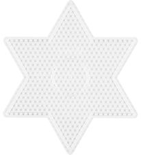 Hama Midi Perleplade - Stor Stjerne - Transparent