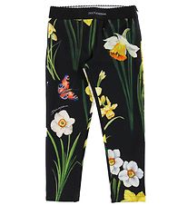 Dolce & Gabbana Leggings - Sort m. Blomster