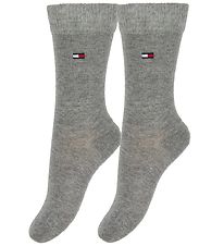 Tommy Hilfiger Strømper - 2-pak - Basic - Gråmeleret