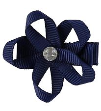 Little Wonders Hrblomst - Ingrid - 4 cm - Grosgrain - Navy