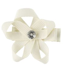 Little Wonders Hrblomst - Ingrid - 4 cm - Grosgrain - Creme