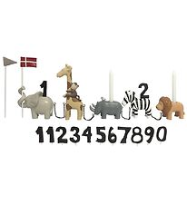 Kids by Friis Fødselsdagstog - 45 cm - Safaridyr