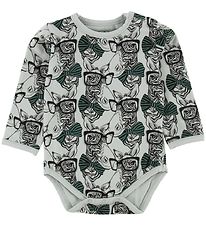 Petit by Sofie Schnoor Body l/ - Stvet Grn m. Zebraer