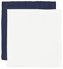 CAMA Copenhagen Stofbleer - 2-pak - 65x40 - Hvid/Navy