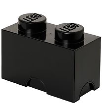Lego Storage Opbevaringskasse - 2 Knopper - 25x13x18 - Sort