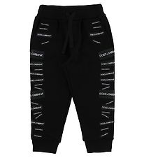 Dolce & Gabbana Sweatpants - Sort m. Patches