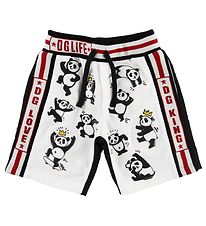 Dolce & Gabbana Shorts - Sweat - Sort/Hvid m. Pandaer