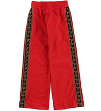 Fendi Kids Bukser - Rd m. Stribe/Knapper