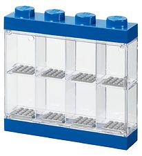 Lego Storage Minifigur Display - 8 Rum - 19 cm - Blå