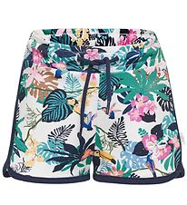 Hummel Shorts - HMLKaia - Lysegrn m. Blomster