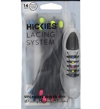 Hickies Snørebånd - Elastik - Black/Multicolor