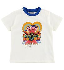 Dolce & Gabbana T-shirt - Superhero - Hvid m. Konge