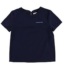 Calvin Klein T-shirt - Modal/Bomuld - Navy